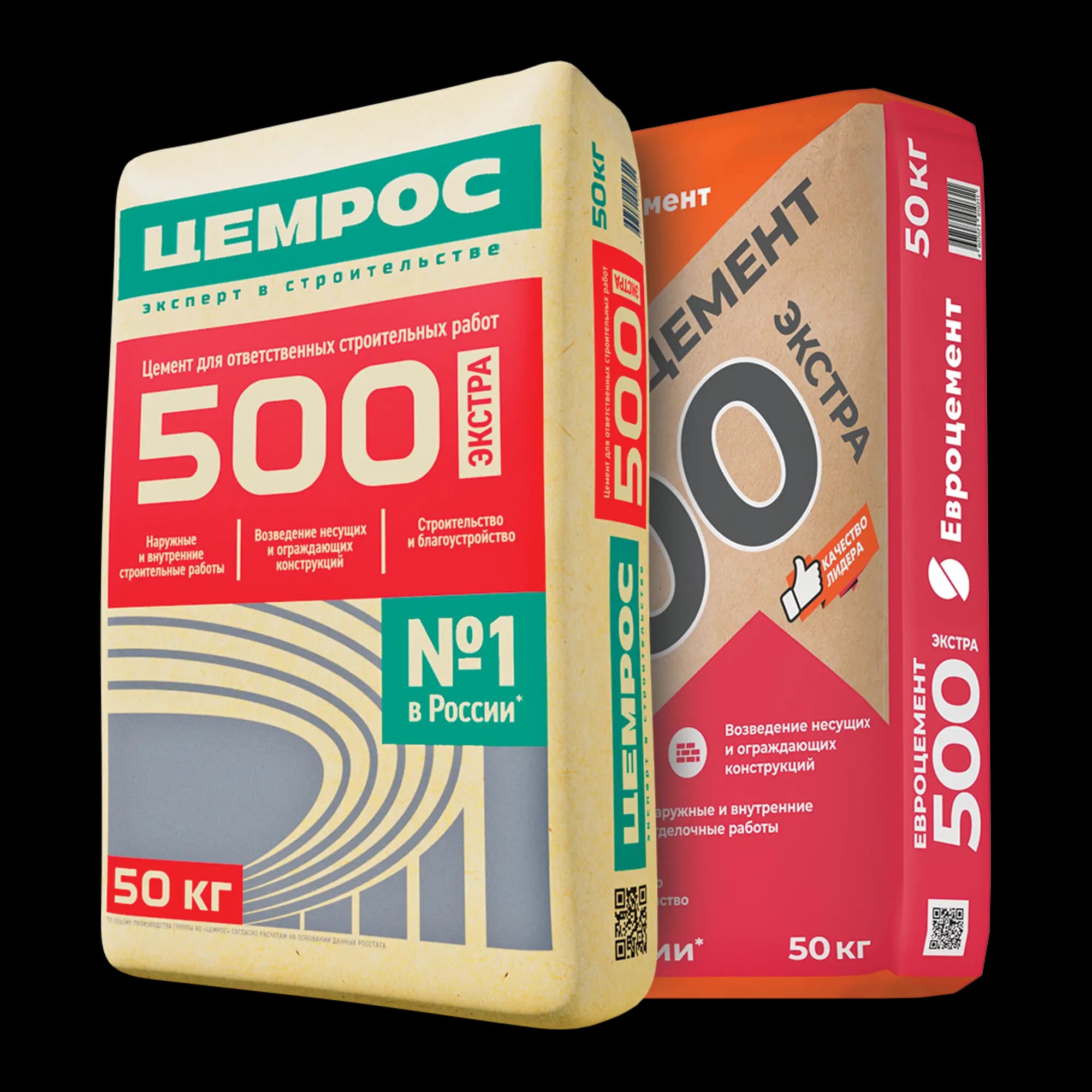 Цемент Цемрос (Евро) М-500 50кг