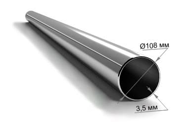 Труба ЭСВ круглая сталь 108х3,5мм (6м)