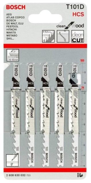 Набор полотен по дереву Bosch T101D