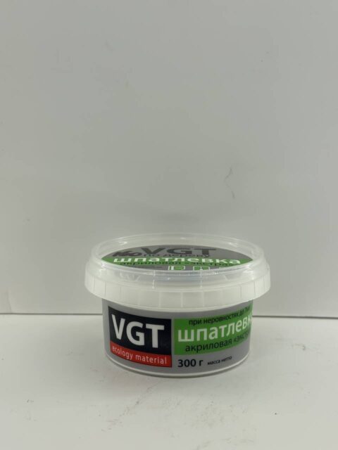 Шпатлевка VGT Экстра по дереву белая 0.3 кг