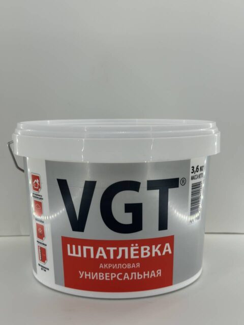 Шпатлевка VGT универсальная акриловая 3,6кг