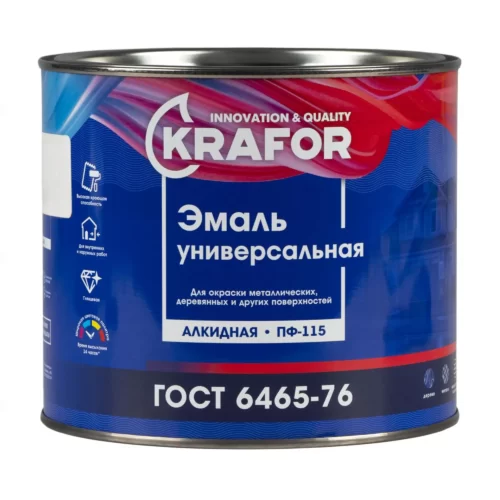 Эмаль (Краска) ПФ115 1,8л KRAFOR бежевая