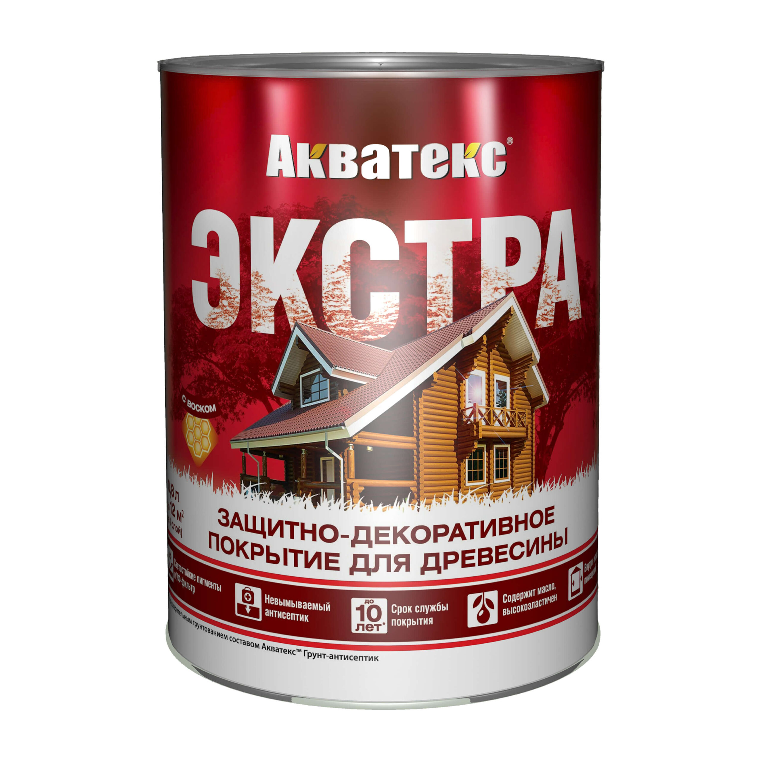 Акватекс (Антисептирующая краска) Экстра 0,8л тик — изображение 2