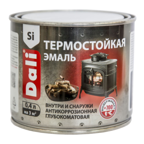Грунт Эмаль (Краска по металлу) Термостойкая Dali 0.4л